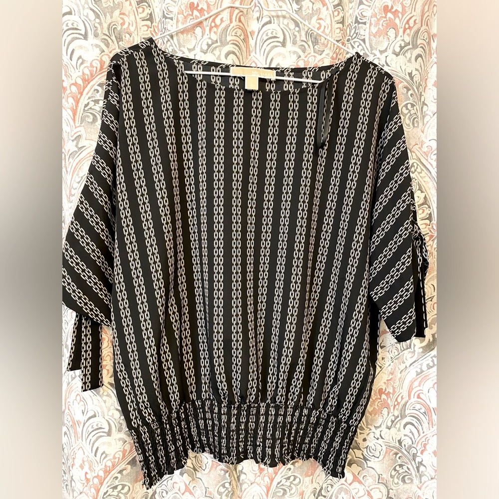 Black and white Michael Kors blouse